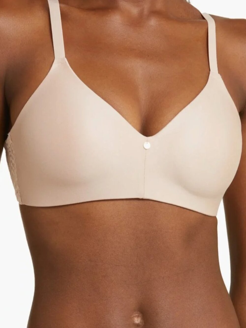 CHANTELLE C Jolie Wireless Full Coverage T-Shirt Bra 32DDD 32F Beige